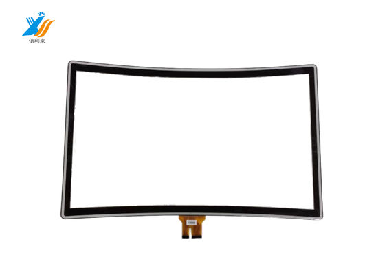Skrzyżowany przemysłowy ekran dotykowy All In One PC Panel gięty typ 1500R