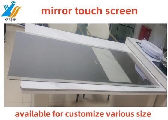 Gorąca sprzedaż Dostosowywalny Multi Touch Pojemnościowy ekran dotykowy Smart Mirror wodoodporny LED Touch Screen Mirror dla klubu fitness