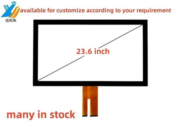 23.6 Inch Multi touch USB projected capacitive (PCAP) GG touch screen panel lcd led monitor dostosowywalny AR AG AF wodoodporny olejodporny długopis dotykowy dla edukacji medycznej przemysłowej Smart Home Order posiłku