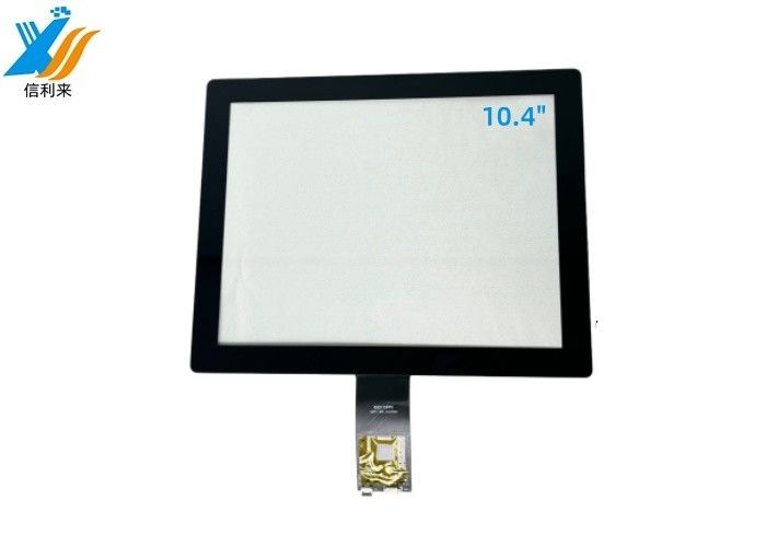 Czarny przemysłowy komputer PCAP z ekranem dotykowym 10,4-calowym z interfejsem USB i IIC COF